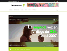 Tablet Screenshot of encapsulados.tv